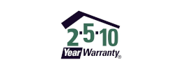 2-5-10 Year Warranty